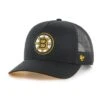 '47 BRAND NHL BOSTON BRUINS MESH '47 HITCH BLACK CAP 1 '47 BRAND NHL BOSTON BRUINS MESH '47 HITCH BLACK CAP -Headwear store H MSHTC01GWP BKA HR F