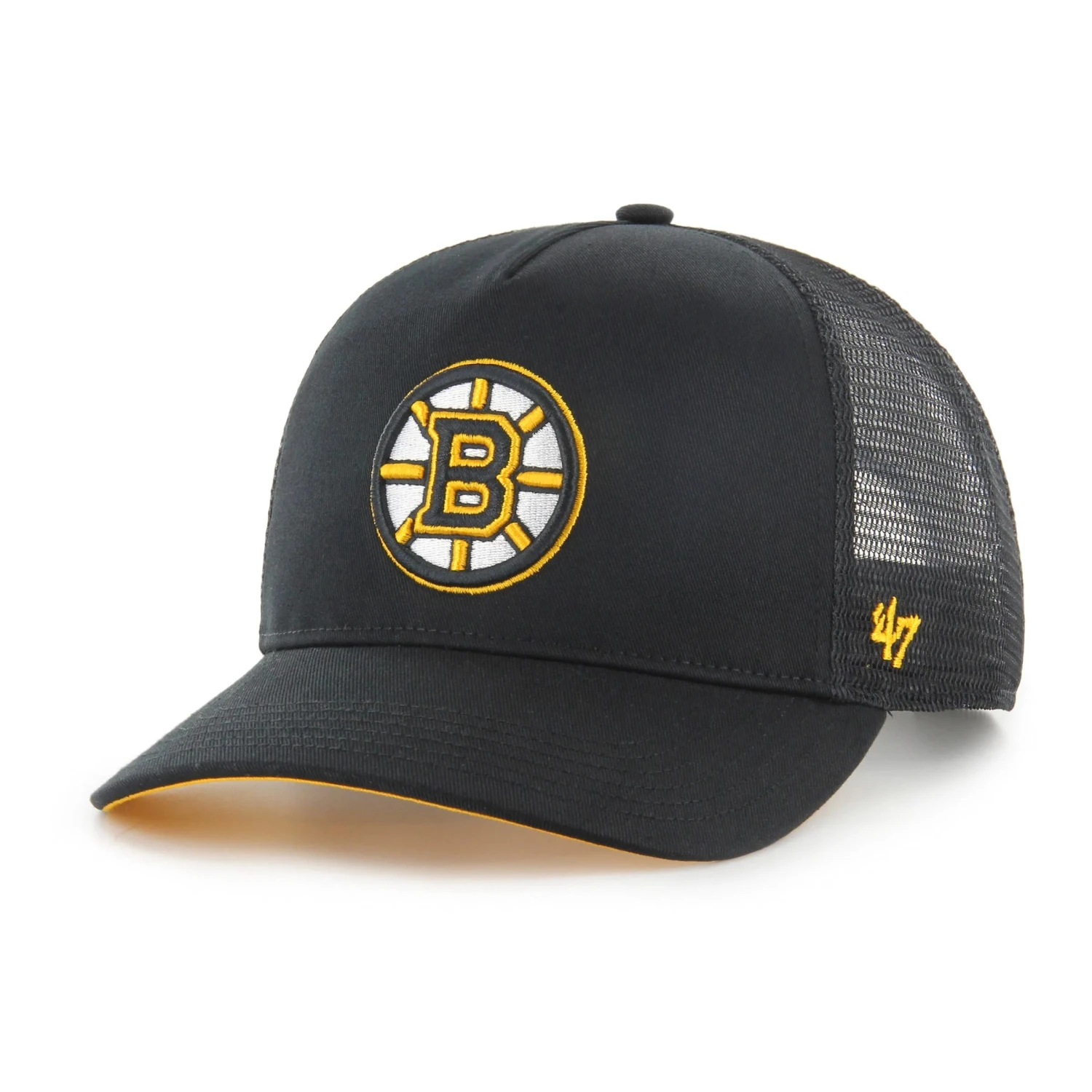 '47 BRAND NHL BOSTON BRUINS MESH '47 HITCH BLACK CAP 3 '47 BRAND NHL BOSTON BRUINS MESH '47 HITCH BLACK CAP