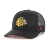 '47 BRAND NHL CHICAGO BLACKHAWKS MESH '47 HITCH BLACK CAP