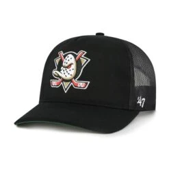 '47 BRAND NHL ANAHEIM DUCKS MESH '47 HITCH BLACK CAP