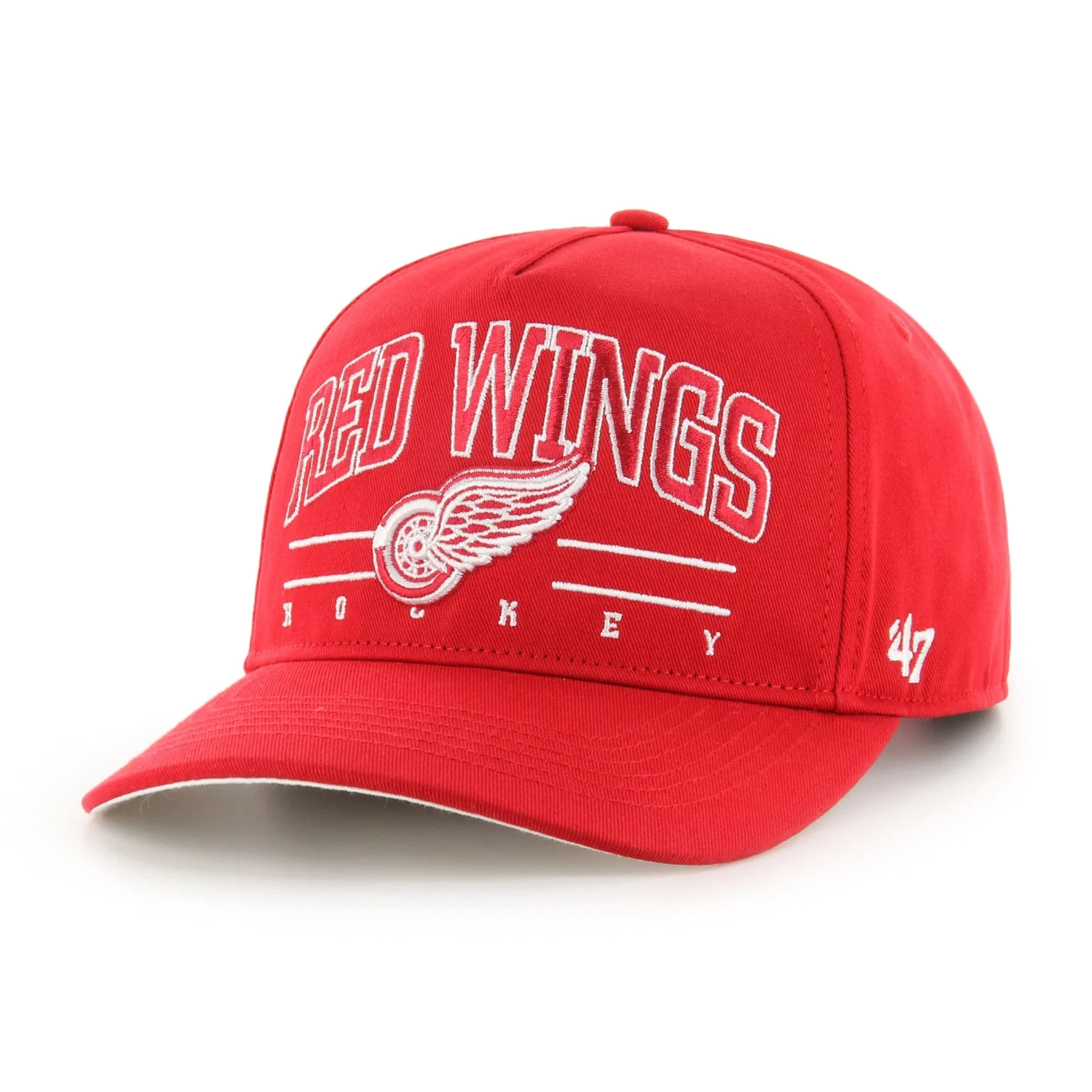 '47 BRAND NHL DETROIT RED WINGS ROSCOE '47 HITCH RED CAP 3 '47 BRAND NHL DETROIT RED WINGS ROSCOE '47 HITCH RED CAP