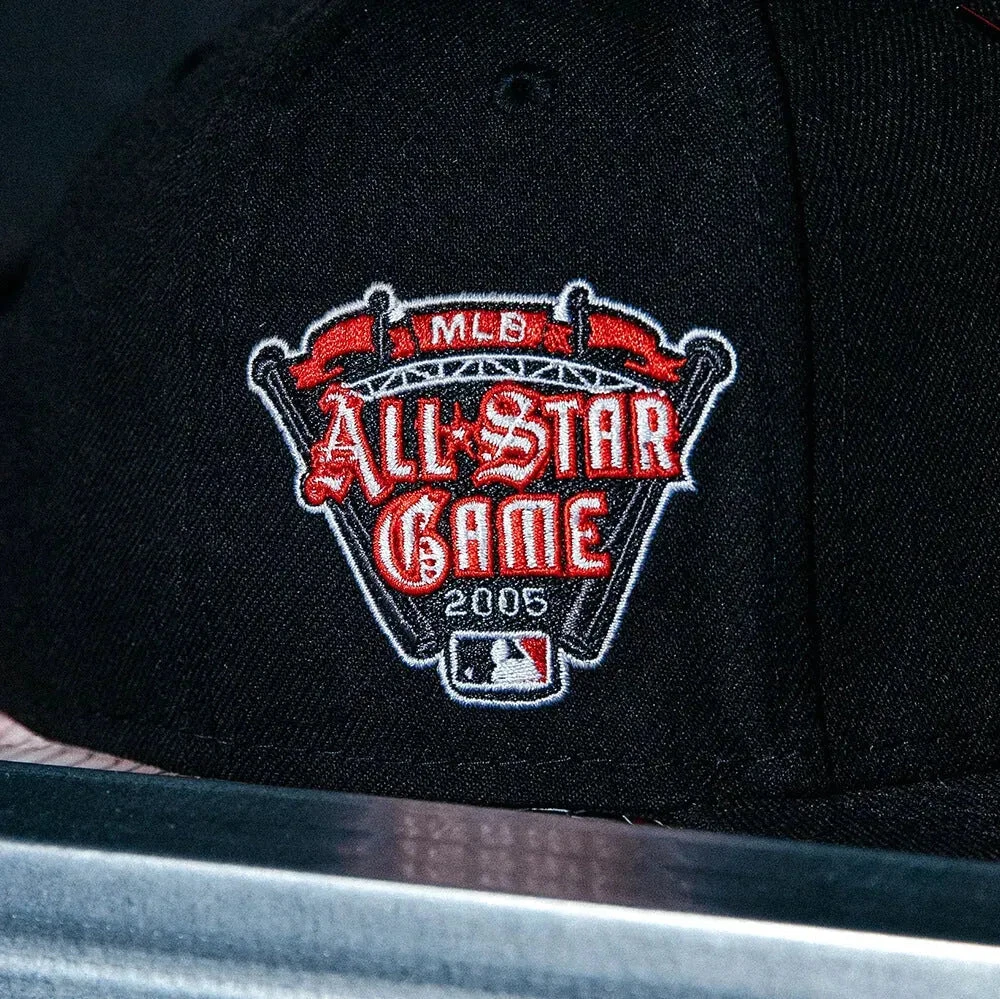 NEW ERA 59FIFTY MLB DETROIT TIGERS ALL STAR GAME 2005 BLACK / RED UV FITTED CAP 6 NEW ERA 59FIFTY MLB DETROIT TIGERS ALL STAR GAME 2005 BLACK / RED UV FITTED CAP - Image 4