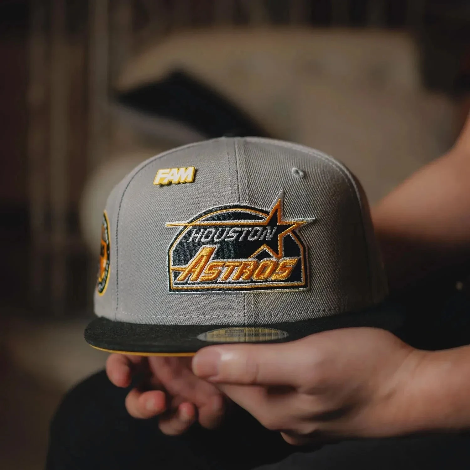 NEW ERA 59FIFTY MLB HOUSTON ASTROS 40TH ANNIVERSARY TWO TONE / YELLOW UV FITTED CAP 4 NEW ERA 59FIFTY MLB HOUSTON ASTROS 40TH ANNIVERSARY TWO TONE / YELLOW UV FITTED CAP - Image 2