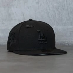 NEW ERA 59FIFTY MLB LOS ANGELES DODGERS 50TH ANNIVERSARY BLACK / GREY UV FITTED CAP