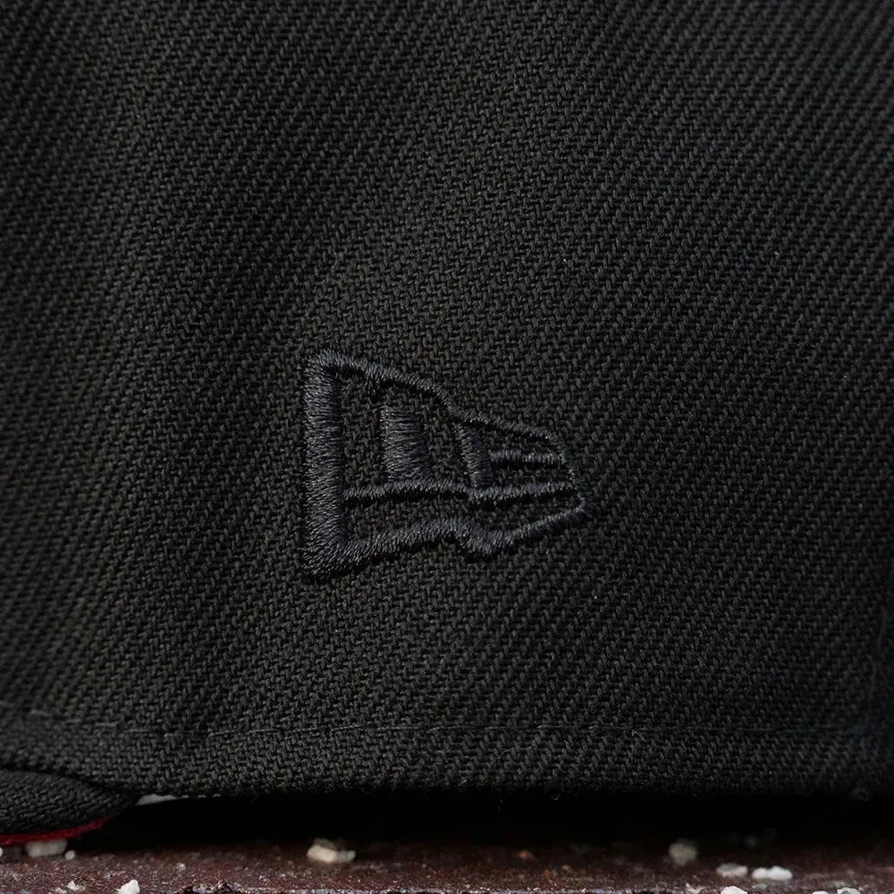 NEW ERA 59FIFTY MLB LOS ANGELES DODGERS DODGERS STADIUM 1962 BLACK / DARK RED UV FITTED CAP 8 NEW ERA 59FIFTY MLB LOS ANGELES DODGERS DODGERS STADIUM 1962 BLACK / DARK RED UV FITTED CAP - Image 6