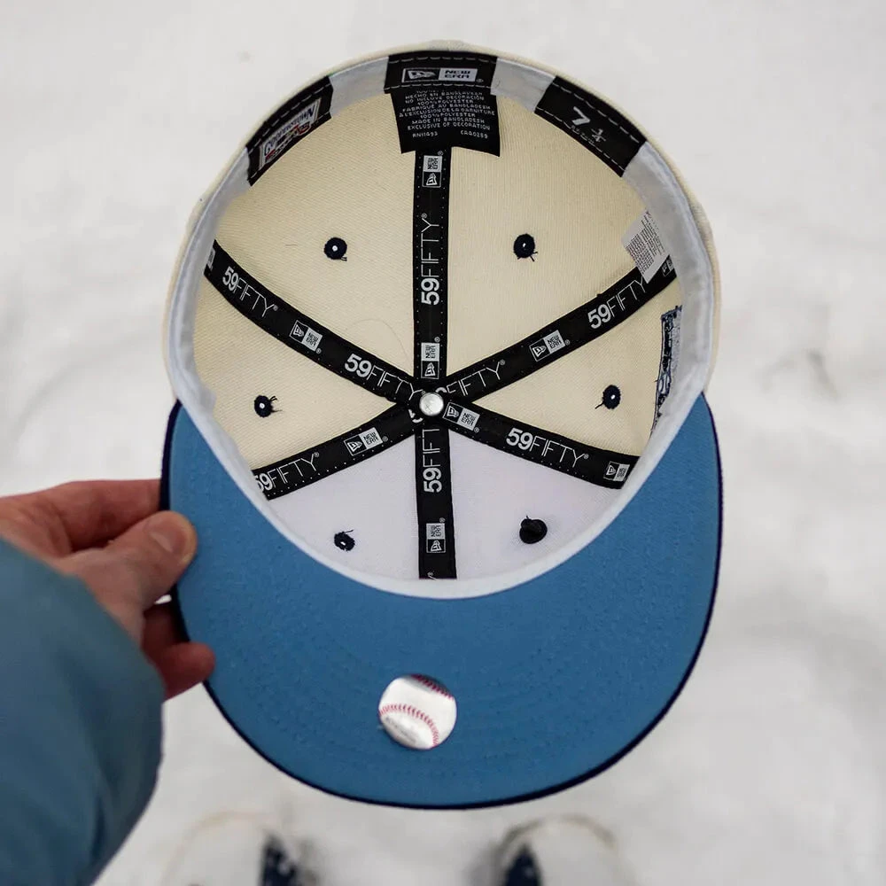 NEW ERA 59FIFTY MLB BROOKLYN DODGERS EBBETS FIELD 1955 TWO TONE/ SKY BLUE UV 4 NEW ERA 59FIFTY MLB BROOKLYN DODGERS EBBETS FIELD 1955 TWO TONE/ SKY BLUE UV - Image 2