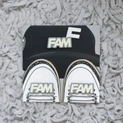 FAM LACE LOCKS + PIN GREY / CHROME WHITE