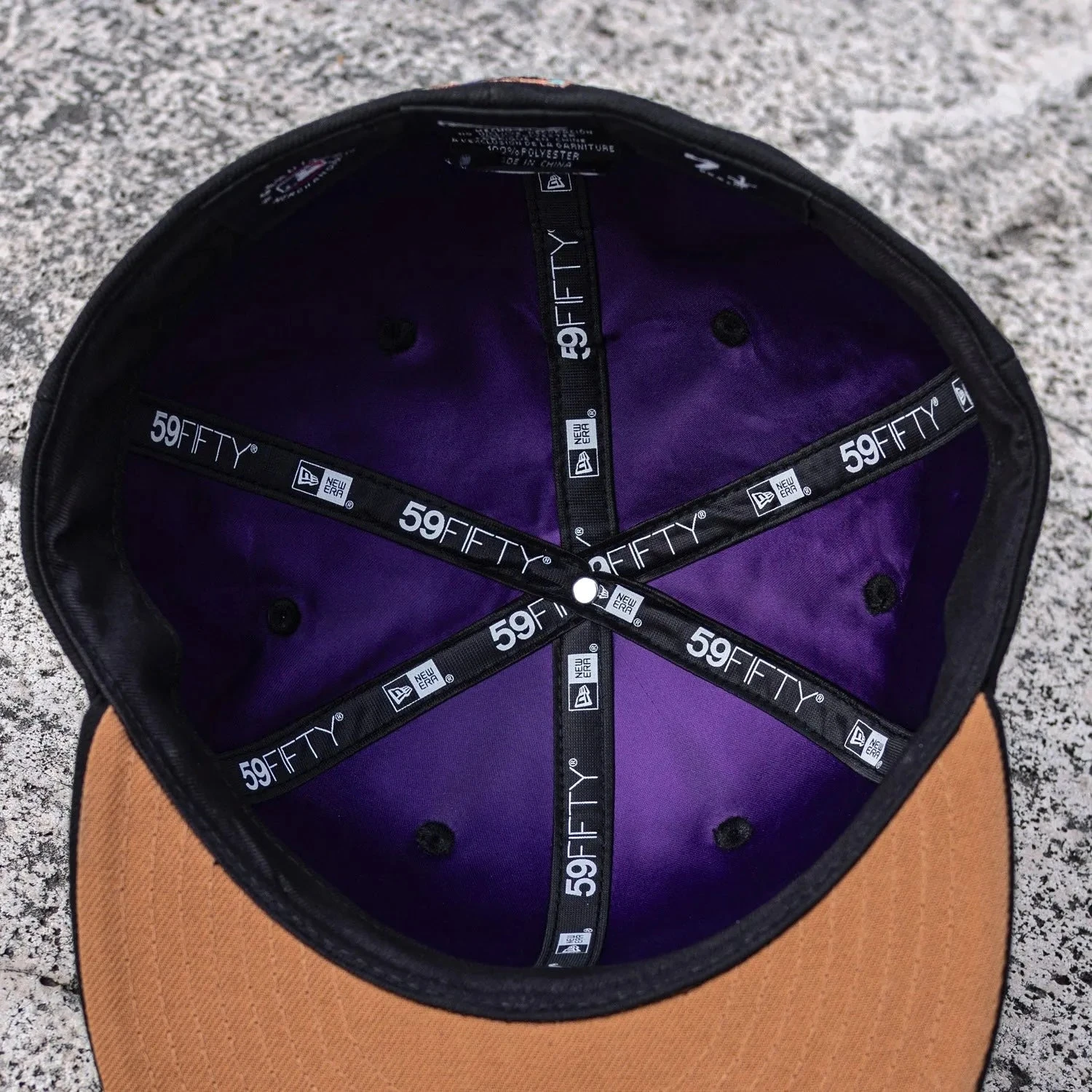 NEW ERA 59FIFTY MLB ARIZONA DIAMONDBACKS SATIN LINED BLACK/ BRONZE UV 4 NEW ERA 59FIFTY MLB ARIZONA DIAMONDBACKS SATIN LINED BLACK/ BRONZE UV - Image 2