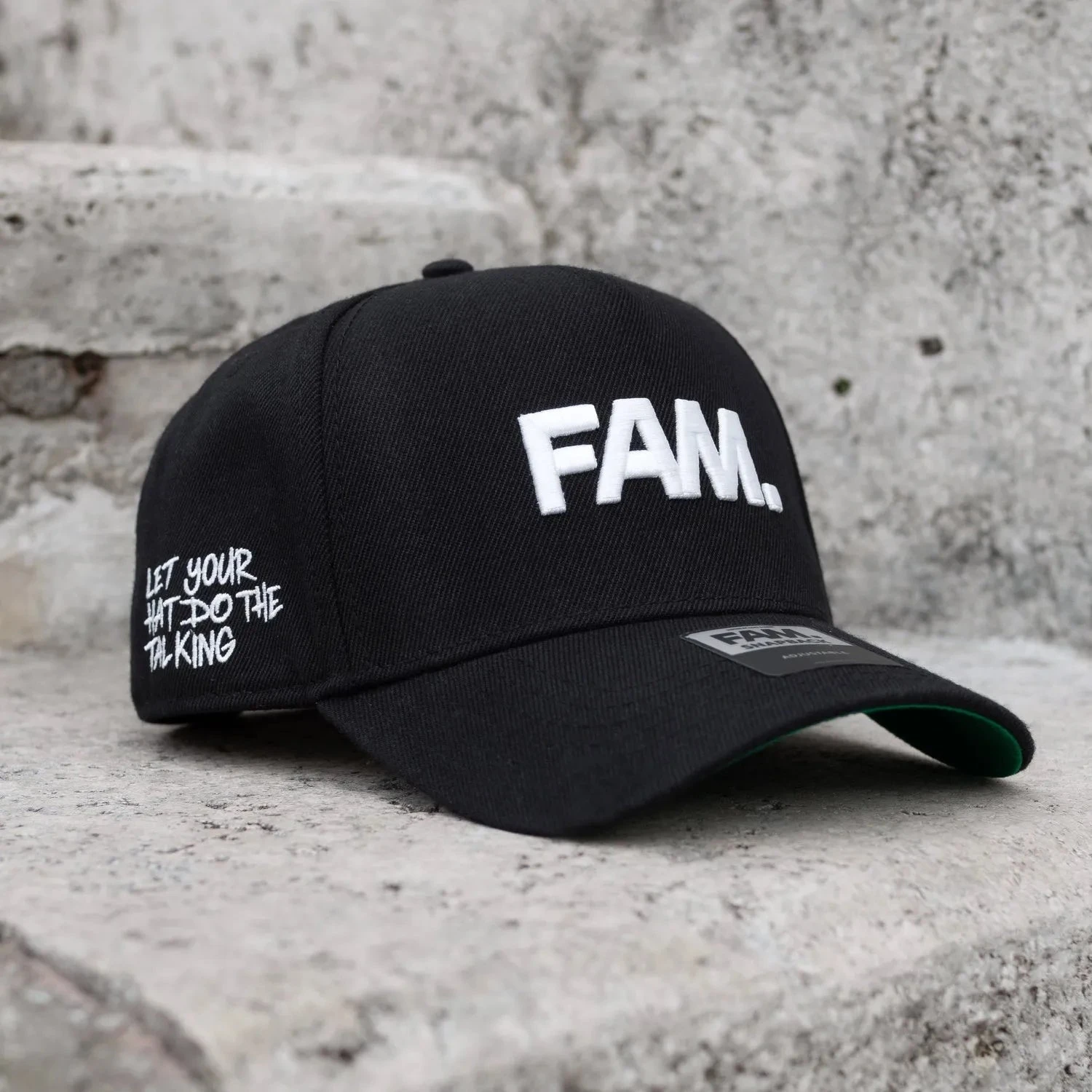 FAM.CAP CORE BLACK SNAPBACK /GREEN UV 3 FAM.CAP CORE BLACK SNAPBACK /GREEN UV