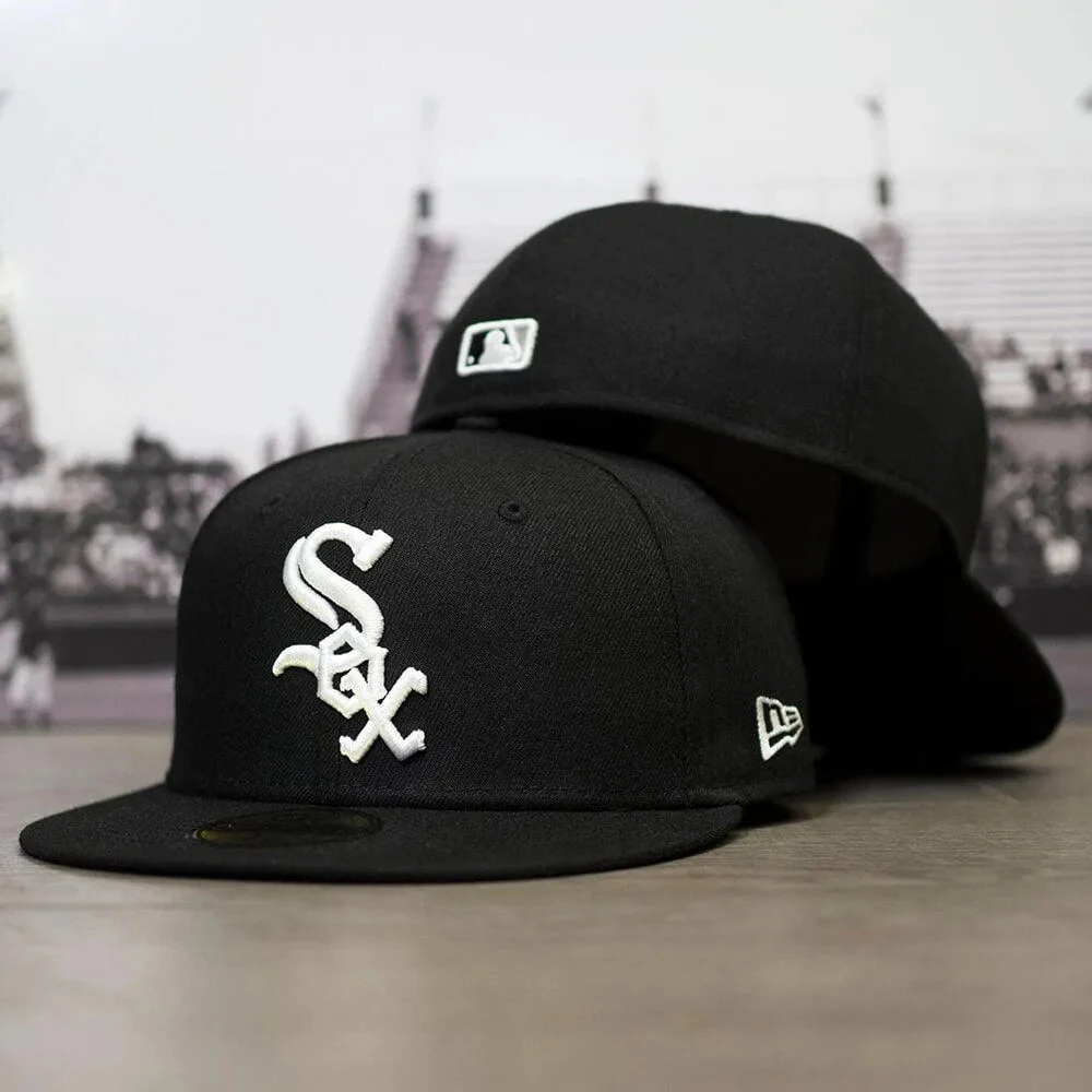NEW ERA 59FIFTY MLB AUTHENTIC CHICAGO WHITE SOX TEAM FITTED CAP 3 NEW ERA 59FIFTY MLB AUTHENTIC CHICAGO WHITE SOX TEAM FITTED CAP