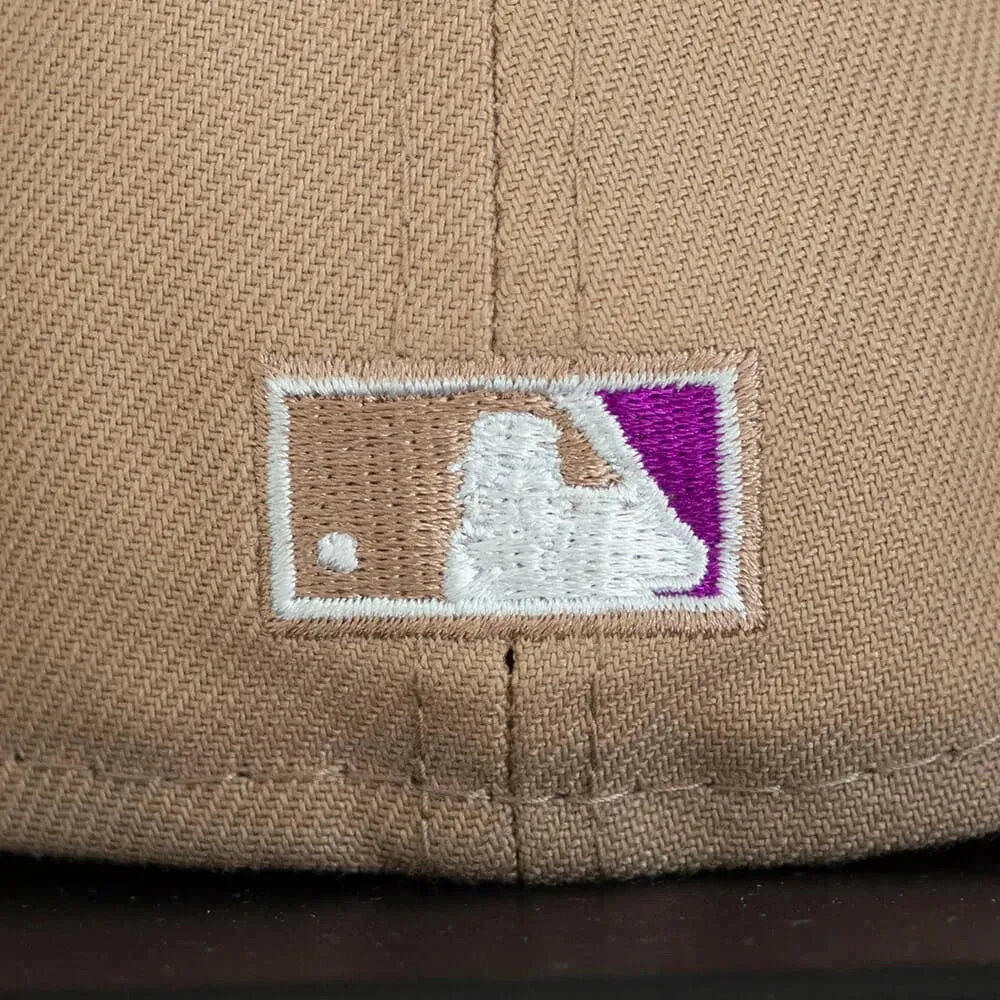 NEW ERA 59FIFTY MLB NEW YORK YANKEES WORLD SERIES 1998 CAMEL / SPARKLING GRAPE UV FITTED CAP 6 NEW ERA 59FIFTY MLB NEW YORK YANKEES WORLD SERIES 1998 CAMEL / SPARKLING GRAPE UV FITTED CAP - Image 4