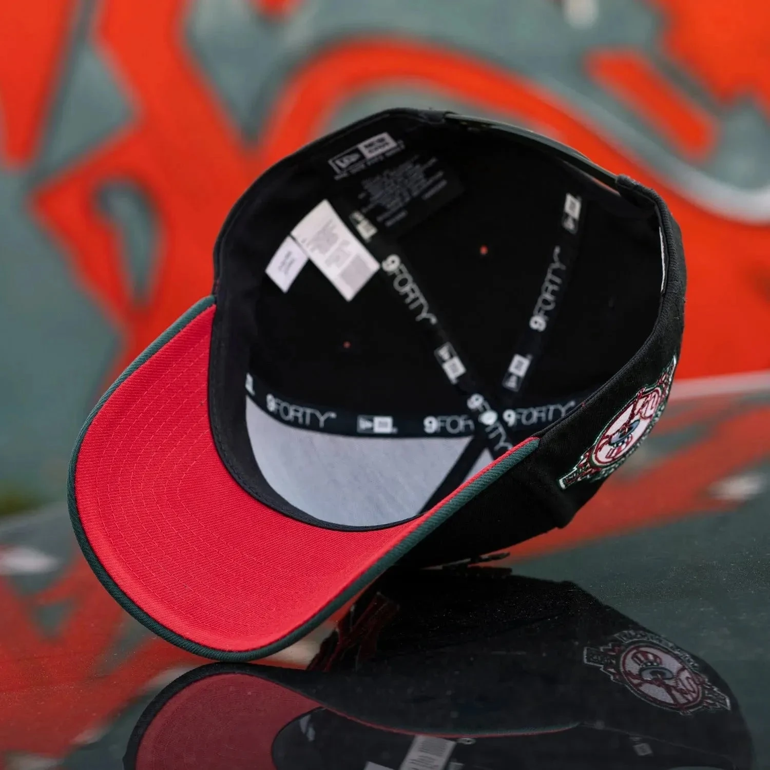 NEW ERA 9FORTY A-FRAME NEW YORK YANKEES 100TH ANNIVERSARY TWO TONE / SCARLET UV SNAPBACK 7 NEW ERA 9FORTY A-FRAME NEW YORK YANKEES 100TH ANNIVERSARY TWO TONE / SCARLET UV SNAPBACK - Image 5