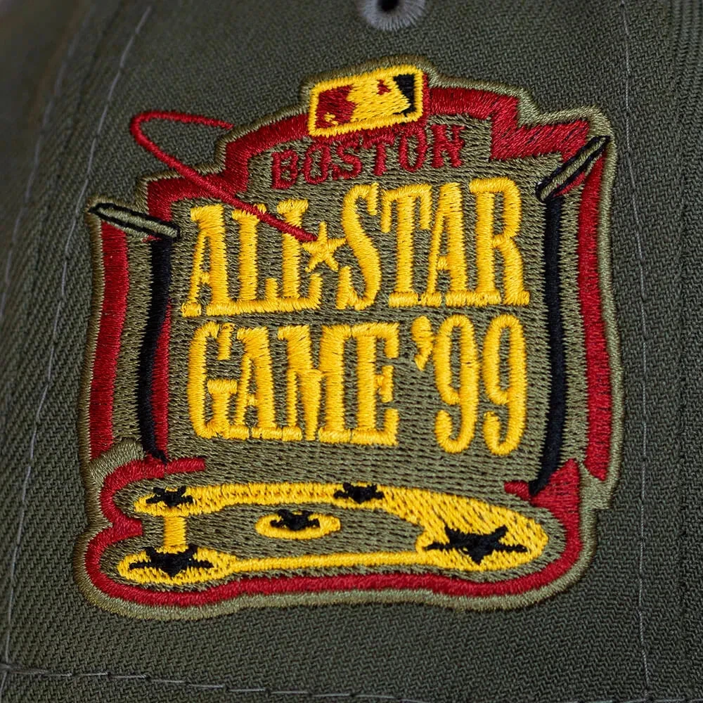 NEW ERA 59FIFTY MLB BOSTON RED SOX ALL STAR GAME 1999 OLIVE / YELLOW UV FITTED CAP 6 NEW ERA 59FIFTY MLB BOSTON RED SOX ALL STAR GAME 1999 OLIVE / YELLOW UV FITTED CAP - Image 4