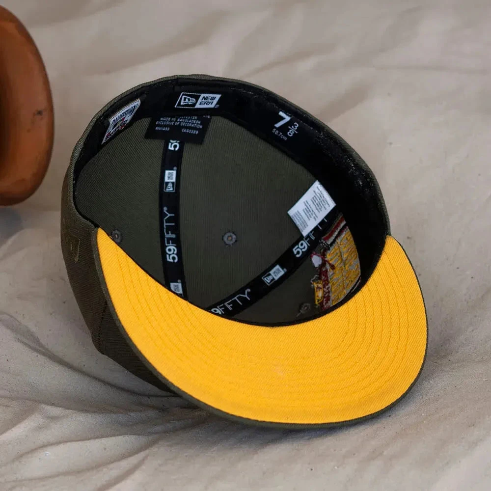 NEW ERA 59FIFTY MLB BOSTON RED SOX ALL STAR GAME 1999 OLIVE / YELLOW UV FITTED CAP 7 NEW ERA 59FIFTY MLB BOSTON RED SOX ALL STAR GAME 1999 OLIVE / YELLOW UV FITTED CAP - Image 5
