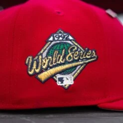 NEW ERA 59FIFTY MLB TORONTO BLUE JAYS WORLD SERIES 1992 RED / PINK UV FITTED CAP -Headwear store P4151159