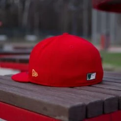 NEW ERA 59FIFTY MLB TORONTO BLUE JAYS WORLD SERIES 1992 RED / PINK UV FITTED CAP -Headwear store P4151164