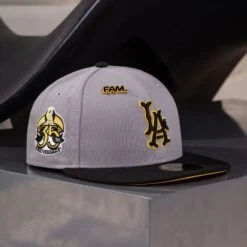 LA ANGELS CAP GREY 35TH PATCH / NEW ERA 59FIFTY FITTED