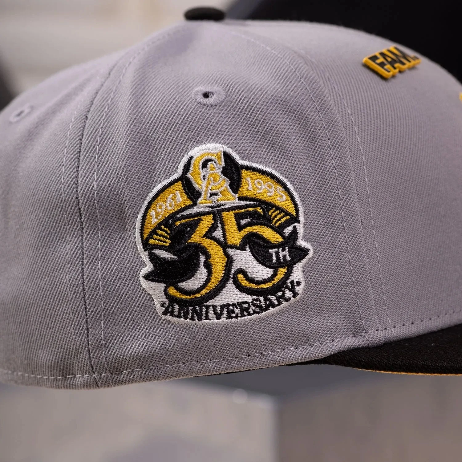 LA ANGELS CAP GREY 35TH PATCH / NEW ERA 59FIFTY FITTED 6 LA ANGELS CAP GREY 35TH PATCH / NEW ERA 59FIFTY FITTED - Image 4