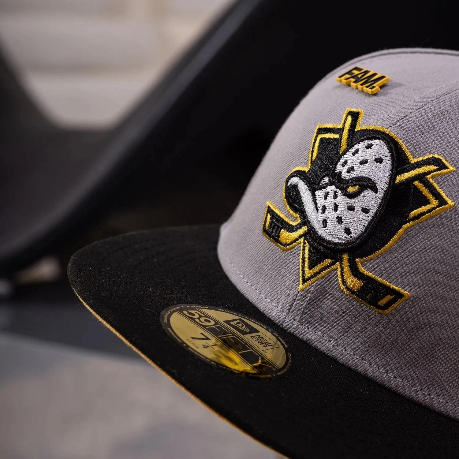 ANAHEIM DUCKS CAP GREY 30TH PATCH / NEW ERA 59FIFTY FITTED 4 ANAHEIM DUCKS CAP GREY 30TH PATCH / NEW ERA 59FIFTY FITTED - Image 2