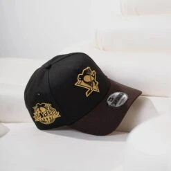 PITTSBURGH PENGUINS CAP BLACK 50TH PATCH GOLD UV / NEW ERA A-FRAME 15 PITTSBURGH PENGUINS CAP BLACK 50TH PATCH GOLD UV / NEW ERA A-FRAME -Headwear store P4163084