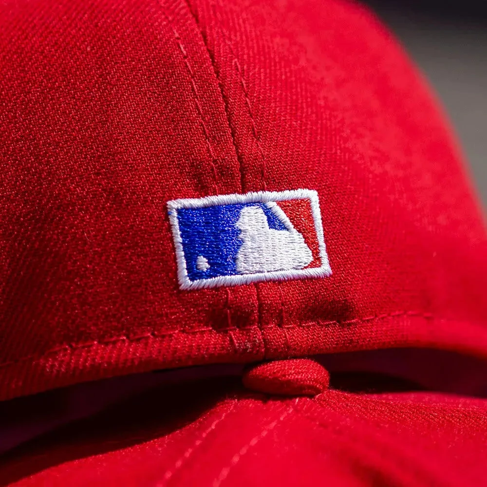 NEW ERA 59FIFTY MLB NEW YORK YANKEES WORLD SERIES 1999 NOOKIE EDITION RED / GREY UV FITTED CAP 6 NEW ERA 59FIFTY MLB NEW YORK YANKEES WORLD SERIES 1999 NOOKIE EDITION RED / GREY UV FITTED CAP - Image 4