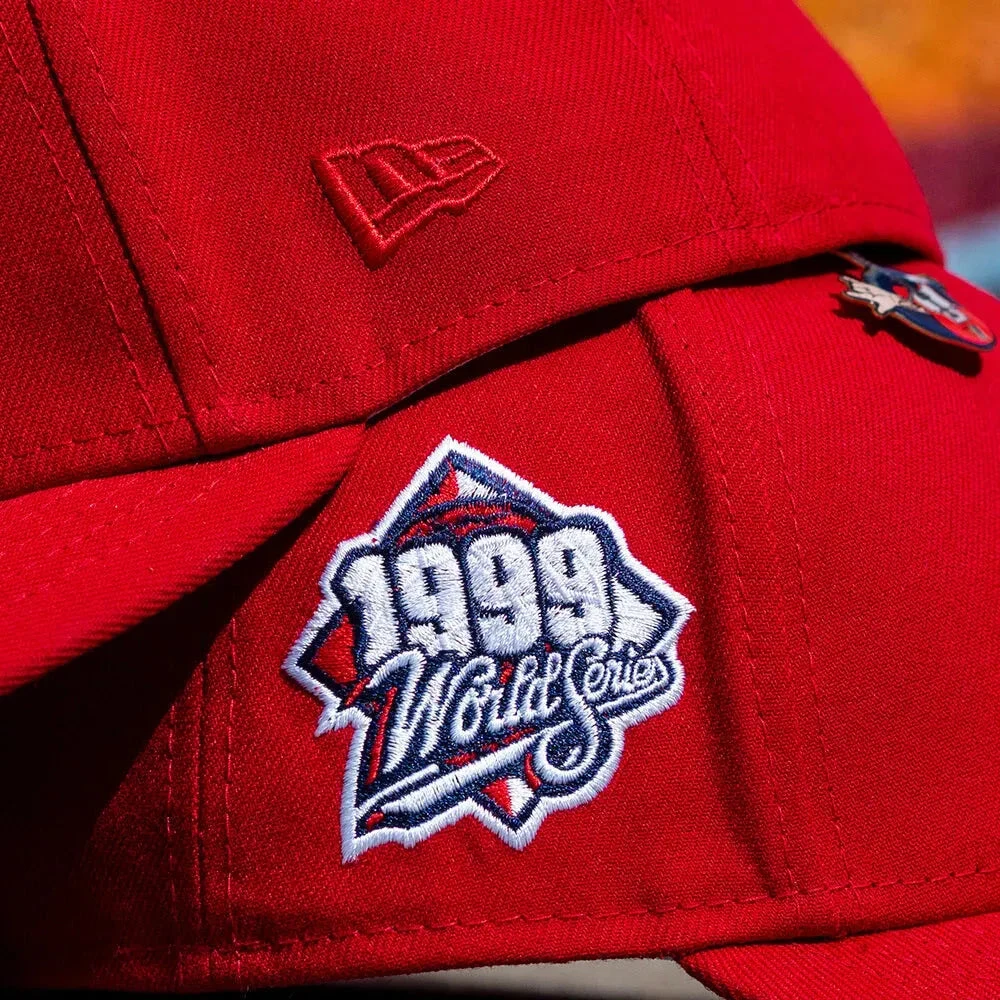 NEW ERA 59FIFTY MLB NEW YORK YANKEES WORLD SERIES 1999 NOOKIE EDITION RED / GREY UV FITTED CAP 7 NEW ERA 59FIFTY MLB NEW YORK YANKEES WORLD SERIES 1999 NOOKIE EDITION RED / GREY UV FITTED CAP - Image 5