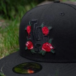 NEW ERA 59FIFTY MLB LOS ANGELES DODGERS ROSES BLACK / SCARLET UV FITTED CAP 11 NEW ERA 59FIFTY MLB LOS ANGELES DODGERS ROSES BLACK / SCARLET UV FITTED CAP -Headwear store P5111365