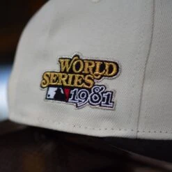 NEW ERA 59FIFTY MLB NEW YORK YANKEES VS LOS ANGELES DODGERS WORLD SERIES 1981 TWO TONE / GREY UV FITTED CAP -Headwear store P5111447 1