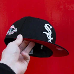 NEW ERA 59FIFTY MLB CHICAGO WHITE SOX ALL STAR GAME 2003 BLACK WOOL / RED UV FITTED CAP