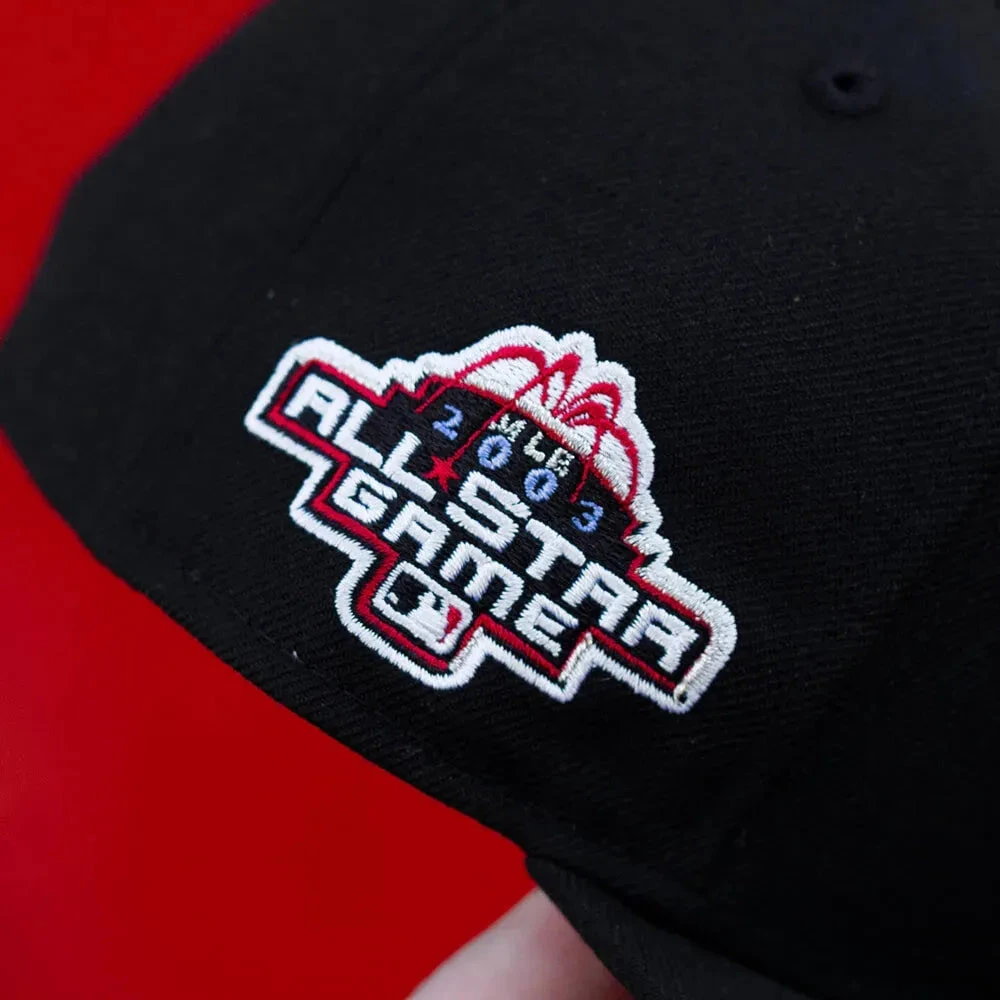 NEW ERA 59FIFTY MLB CHICAGO WHITE SOX ALL STAR GAME 2003 BLACK WOOL / RED UV FITTED CAP 7 NEW ERA 59FIFTY MLB CHICAGO WHITE SOX ALL STAR GAME 2003 BLACK WOOL / RED UV FITTED CAP - Image 5