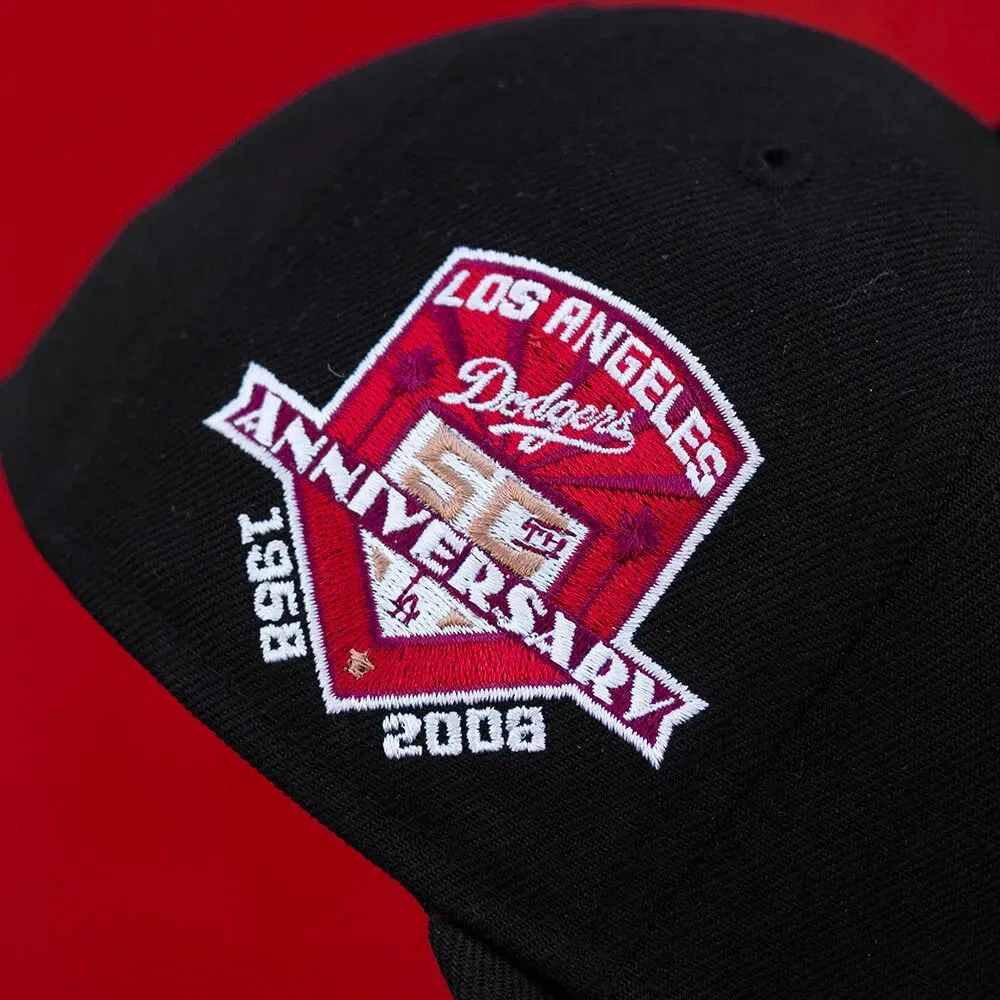 NEW ERA 59FIFTY MLB LOS ANGELES DODGERS 50TH ANNIVERSARY BLACK / RED UV FITTED CAP 5 NEW ERA 59FIFTY MLB LOS ANGELES DODGERS 50TH ANNIVERSARY BLACK / RED UV FITTED CAP - Image 3