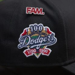NEW ERA 9FORTY A-FRAME LOS ANGELES DODGERS 100TH ANNIVERSARY BLACK / KELLY GREEN UV SNAPBACK -Headwear store P5153256