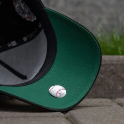 NEW ERA 9FORTY A-FRAME LOS ANGELES DODGERS 100TH ANNIVERSARY BLACK / KELLY GREEN UV SNAPBACK -Headwear store P5153266