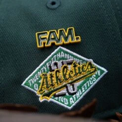 NEW ERA 9FORTY A-FRAME MLB OAKLAND ATHLETICS 25TH ANNIVERSARY DARK GREEN / GOLD UV SNAPBACK CAP 10 NEW ERA 9FORTY A-FRAME MLB OAKLAND ATHLETICS 25TH ANNIVERSARY DARK GREEN / GOLD UV SNAPBACK CAP -Headwear store P5153289