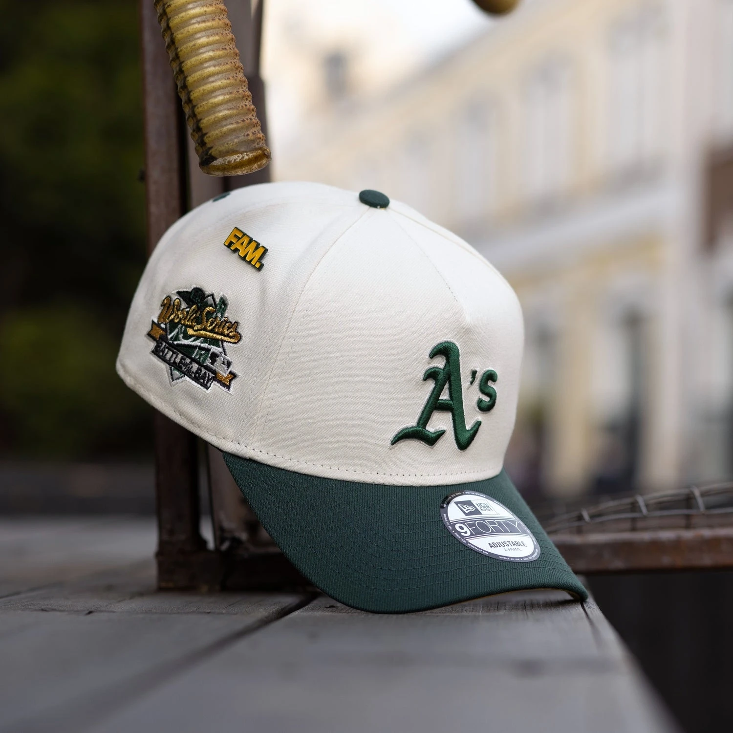 NEW ERA 9FORTY A-FRAME OAKLAND ATHLETICS WORLD SERIES 1989 TWO TONE / YELLOW UV SNAPBACK 10 NEW ERA 9FORTY A-FRAME OAKLAND ATHLETICS WORLD SERIES 1989 TWO TONE / YELLOW UV SNAPBACK - Image 8