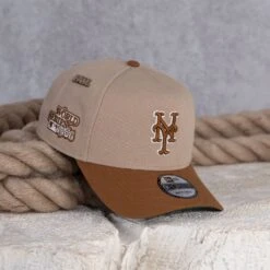 NEW ERA 9FORTY A-FRAME NEW YORK METS WORLD SERIES 1986 TWO TONE / KELLY GREEN UV SNAPBACK