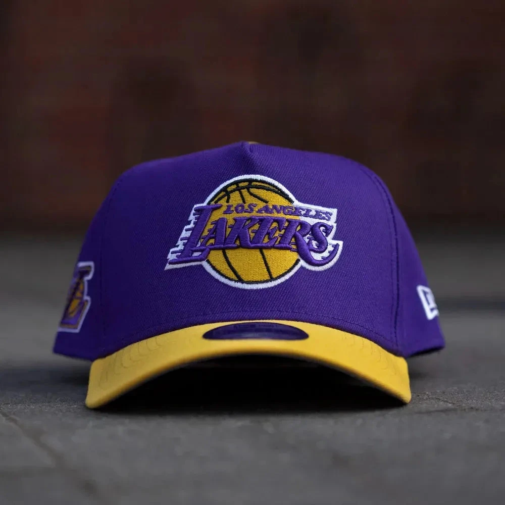NEW ERA 9FORTY A-FRAME NBA LOS ANGELES LAKERS TWO TONE / GREY UV SNAPBACK CAP 4 NEW ERA 9FORTY A-FRAME NBA LOS ANGELES LAKERS TWO TONE / GREY UV SNAPBACK CAP - Image 2