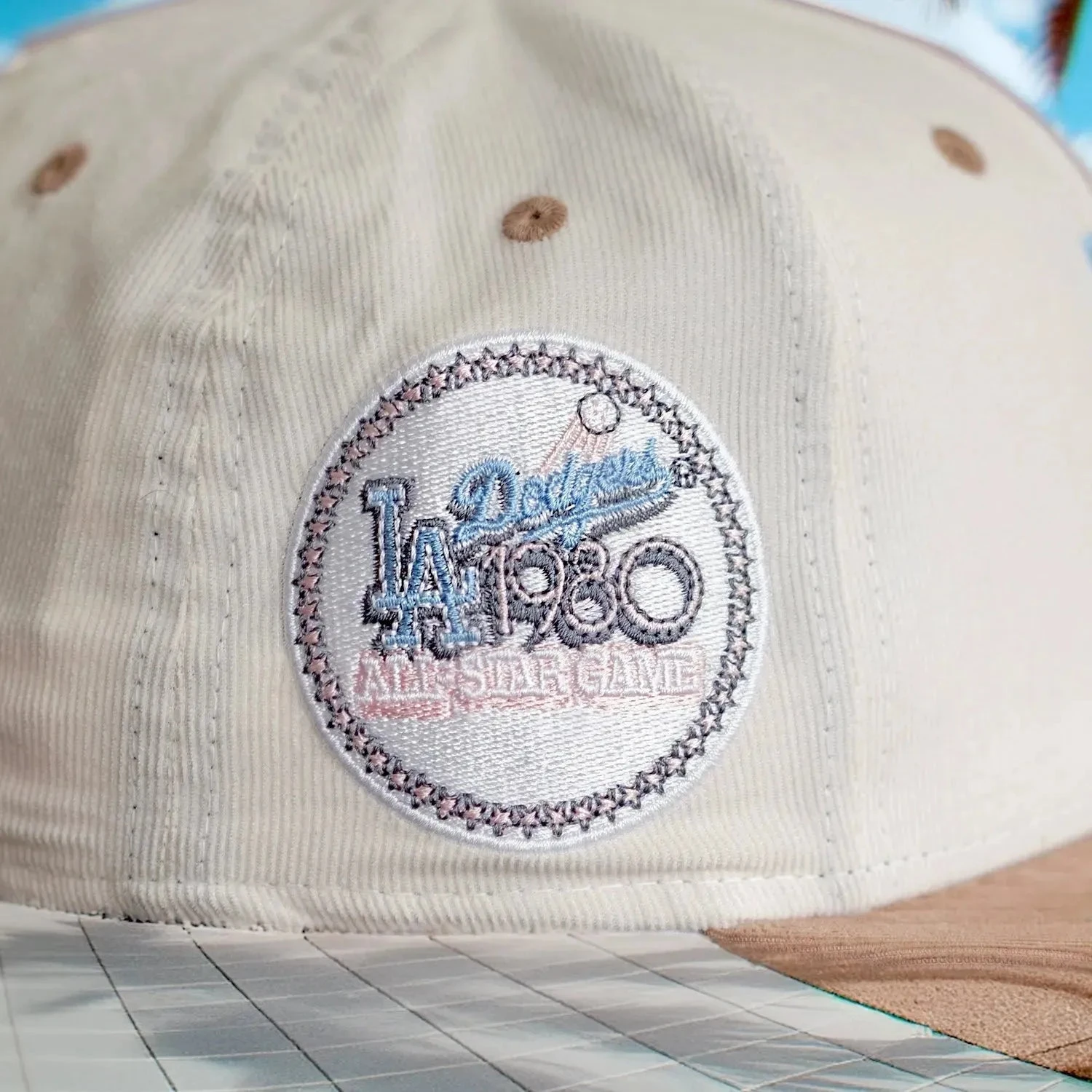 NEW ERA 59FIFTY MLB LOS ANGELES DODGERS ALL STAR GAME 1980 TWO TONE MICRO CORD / GREY UV FITTED CAP 5 NEW ERA 59FIFTY MLB LOS ANGELES DODGERS ALL STAR GAME 1980 TWO TONE MICRO CORD / GREY UV FITTED CAP - Image 3