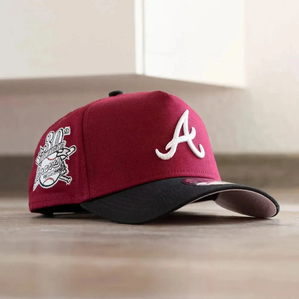NEW ERA 9FORTY A-FRAME MLB ATLANTA BRAVES 30TH ANNIVERSARY TWO TONE / PINK UV SNAPBACK CAP 3 NEW ERA 9FORTY A-FRAME MLB ATLANTA BRAVES 30TH ANNIVERSARY TWO TONE / PINK UV SNAPBACK CAP
