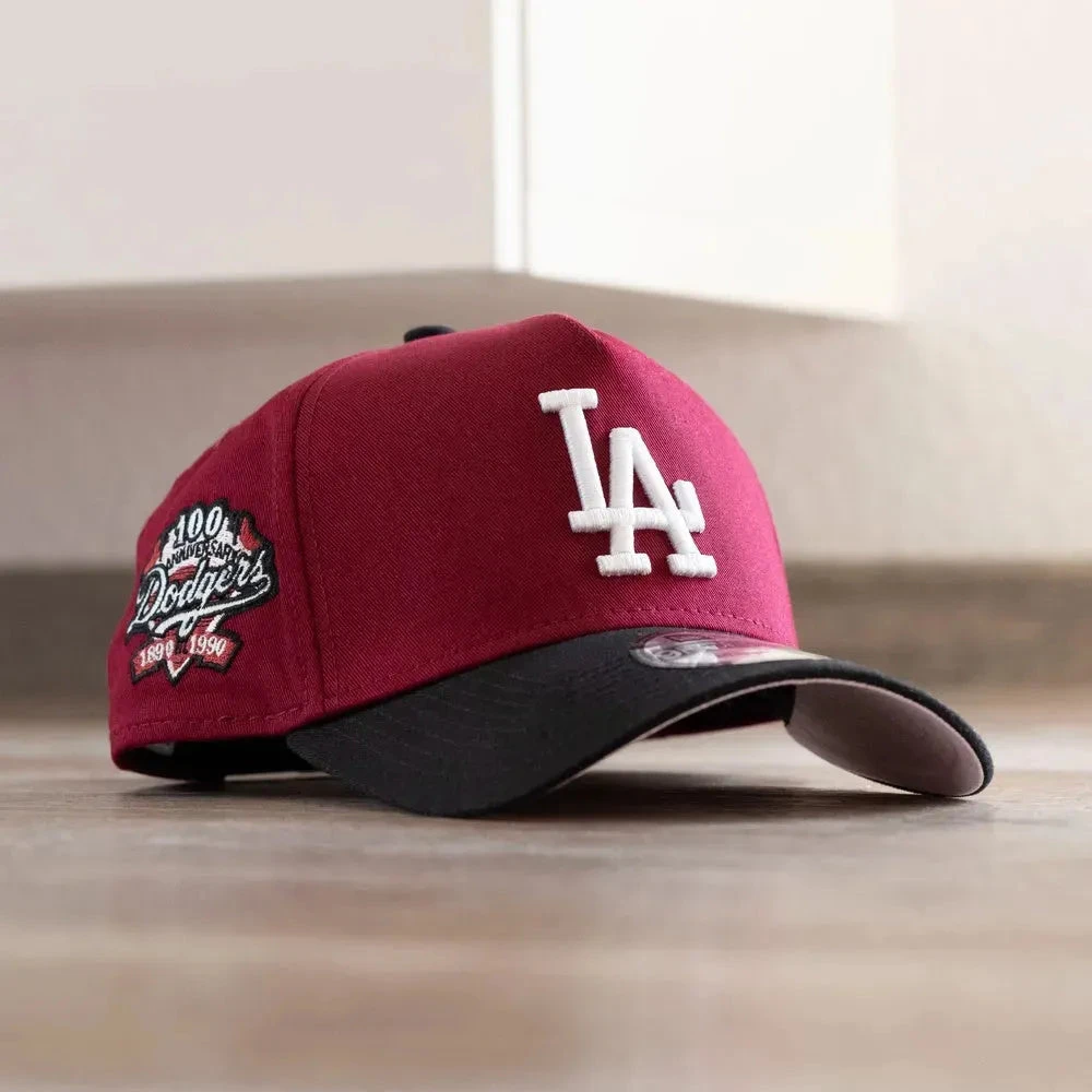 NEW ERA 9FORTY A-FRAME MLB LOS ANGELES DODGERS 100TH ANNIVERSARY TWO TONE / PINK UV SNAPBACK CAP 3 NEW ERA 9FORTY A-FRAME MLB LOS ANGELES DODGERS 100TH ANNIVERSARY TWO TONE / PINK UV SNAPBACK CAP