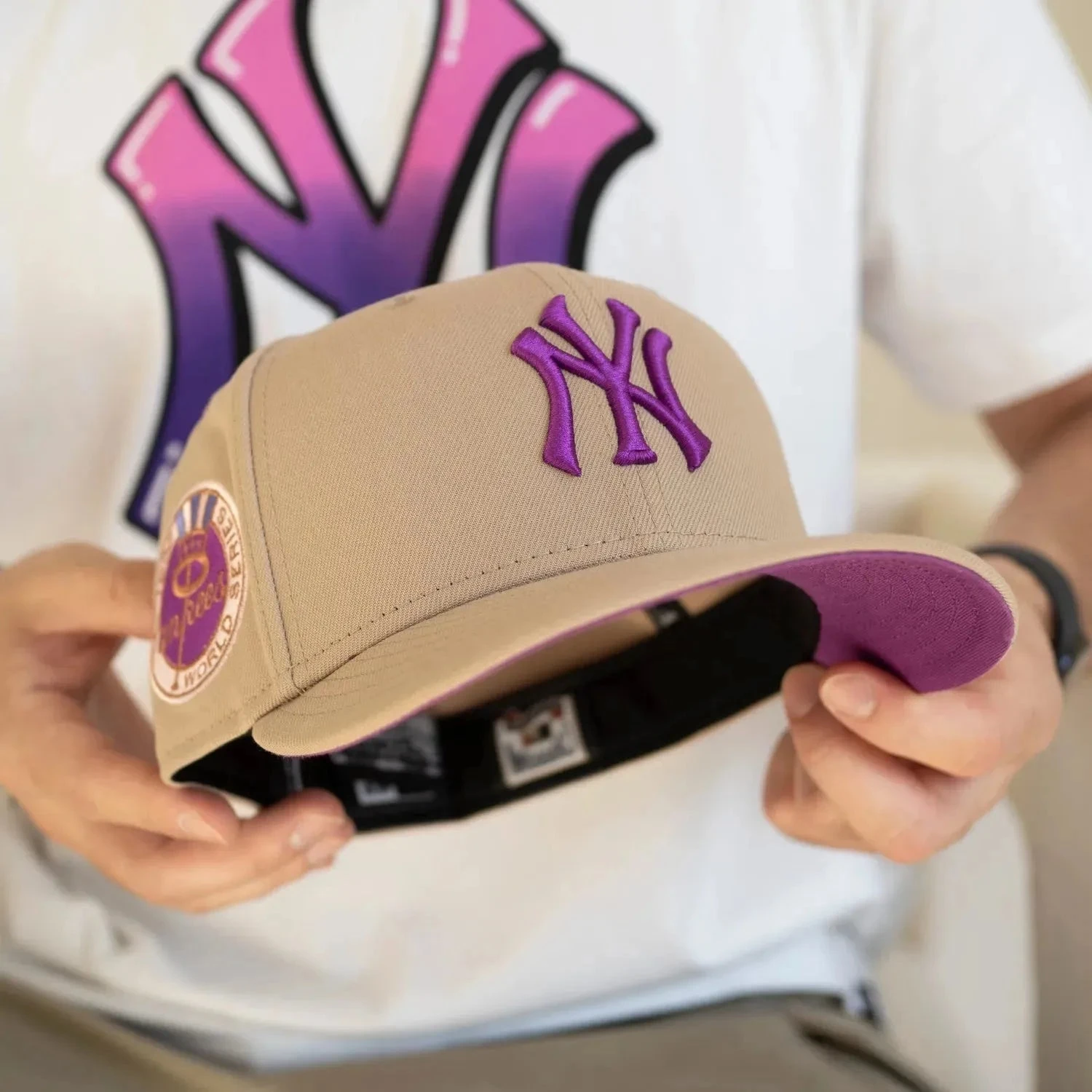 NEW ERA 59FIFTY MLB NEW YORK YANKEES WORLD SERIES 1962 CAMEL / SPARKLING GRAPE UV FITTED CAP 3 NEW ERA 59FIFTY MLB NEW YORK YANKEES WORLD SERIES 1962 CAMEL / SPARKLING GRAPE UV FITTED CAP