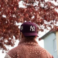 NEW ERA 59FIFTY MLB NEW YORK YANKEES WORLD SERIES 1941 MAROON / AQUA UV FITTED CAP -Headwear store PA277208