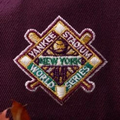 NEW ERA 59FIFTY MLB NEW YORK YANKEES WORLD SERIES 1941 MAROON / AQUA UV FITTED CAP -Headwear store PA277299