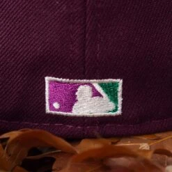 NEW ERA 59FIFTY MLB NEW YORK YANKEES WORLD SERIES 1941 MAROON / AQUA UV FITTED CAP -Headwear store PA277302