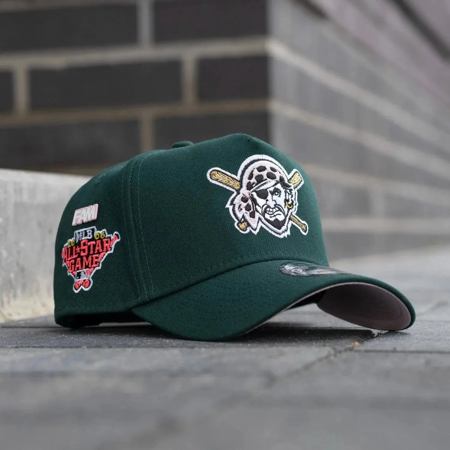 NEW ERA 9FORTY A-FRAME MLB PITTSBURGH PIRATES ALL STAR GAME 2006 DARK GREEN / PINK UV SNAPBACK CAP 3 NEW ERA 9FORTY A-FRAME MLB PITTSBURGH PIRATES ALL STAR GAME 2006 DARK GREEN / PINK UV SNAPBACK CAP