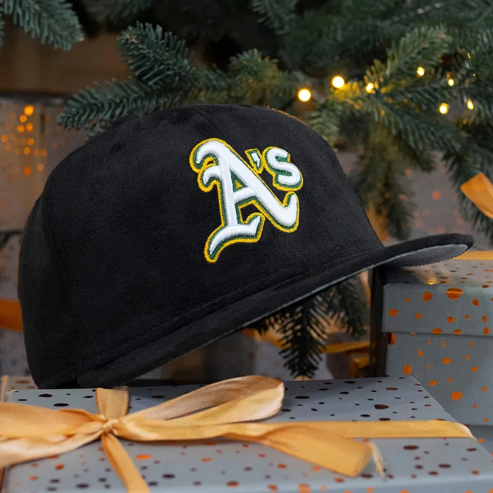 NEW ERA 59FIFTY MLB OAKLAND ATHLETICS BLACK FAUX SUEDE/ GREY UV FITTED CAP 9 NEW ERA 59FIFTY MLB OAKLAND ATHLETICS BLACK FAUX SUEDE/ GREY UV FITTED CAP - Image 7