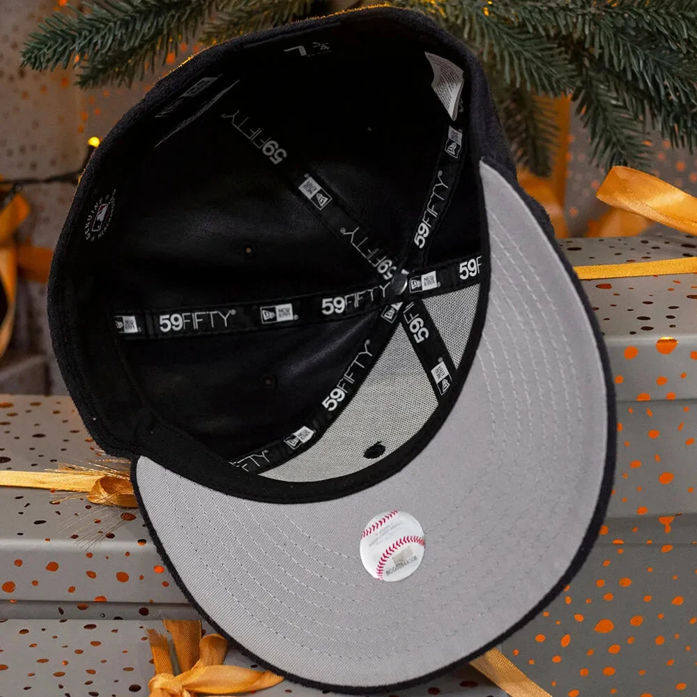 NEW ERA 59FIFTY MLB OAKLAND ATHLETICS BLACK FAUX SUEDE/ GREY UV FITTED CAP 7 NEW ERA 59FIFTY MLB OAKLAND ATHLETICS BLACK FAUX SUEDE/ GREY UV FITTED CAP - Image 5