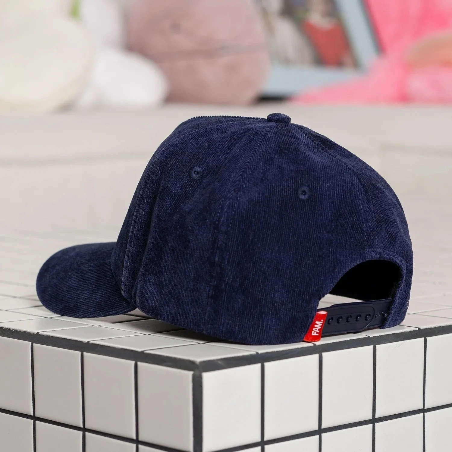 FAM.CAP SNAPBACK "P" CAP 4TH ANNIVERSARY NAVY CORDUROY / GREY UV 5 FAM.CAP SNAPBACK "P" CAP 4TH ANNIVERSARY NAVY CORDUROY / GREY UV - Image 3