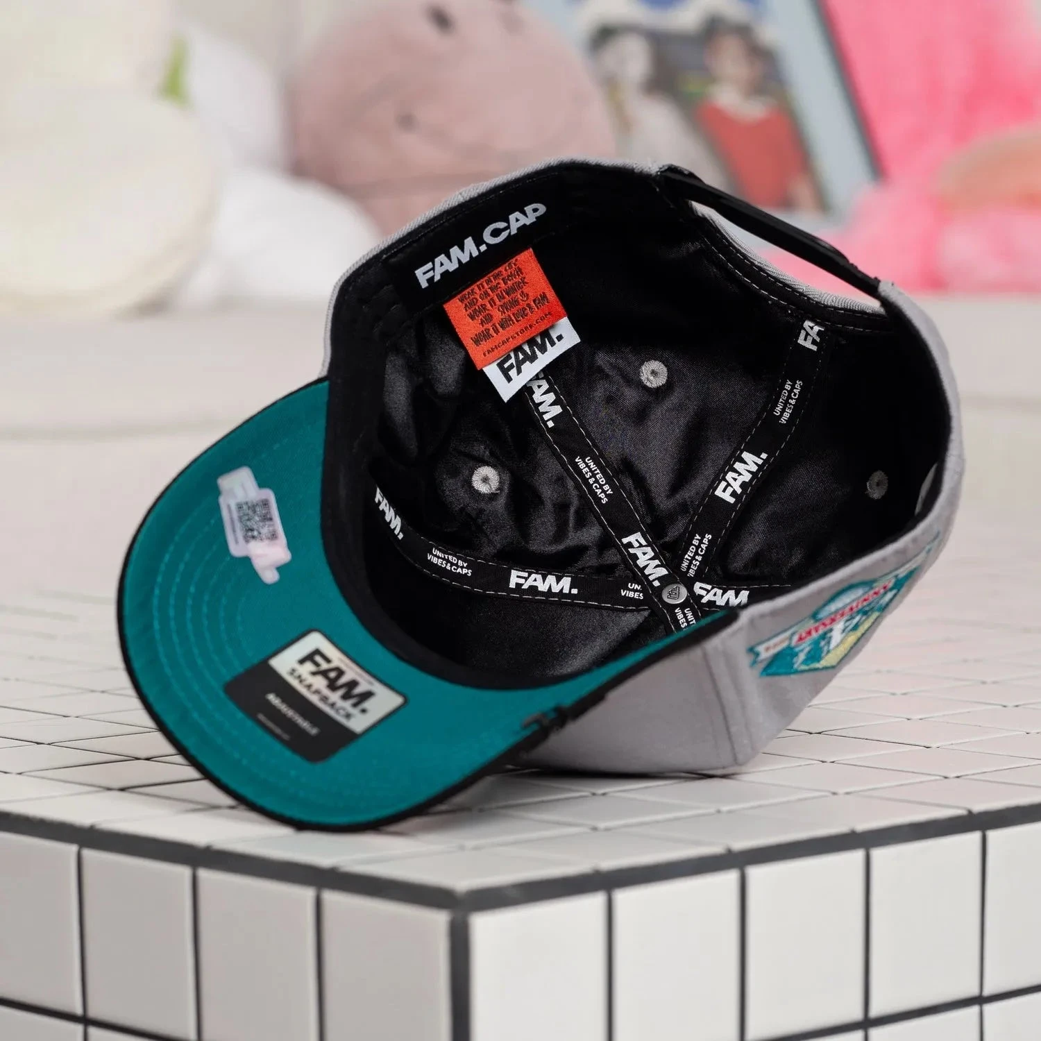 FAM.CAP SNAPBACK "C" CAP 4TH ANNIVERSARY TWO TONE / TEAL GREEN UV 10 FAM.CAP SNAPBACK "C" CAP 4TH ANNIVERSARY TWO TONE / TEAL GREEN UV - Image 8