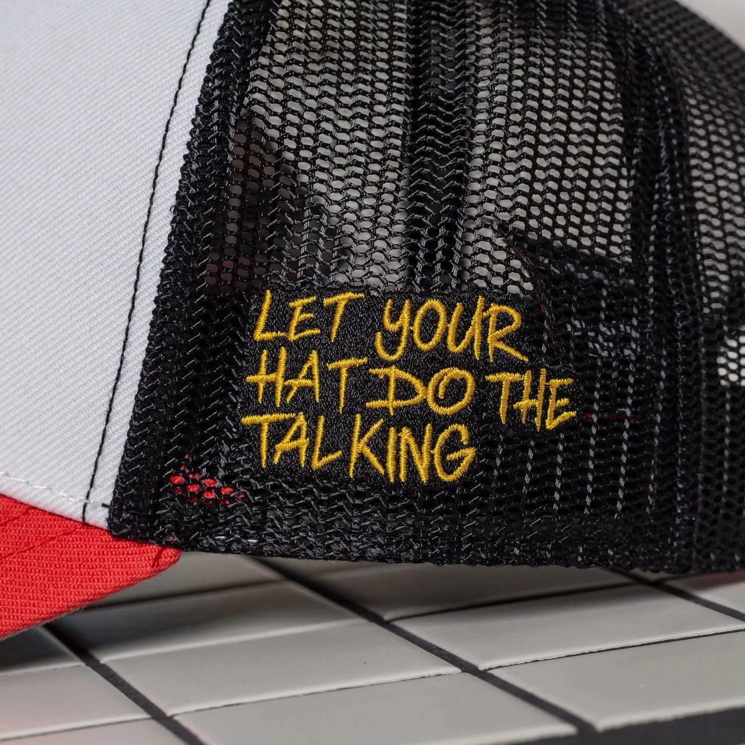 FAM.CAP SNAPBACK "A" CAP 4TH ANNIVERSARY MESH TRUCKER TWO TONE / GREY UV 6 FAM.CAP SNAPBACK "A" CAP 4TH ANNIVERSARY MESH TRUCKER TWO TONE / GREY UV - Image 4